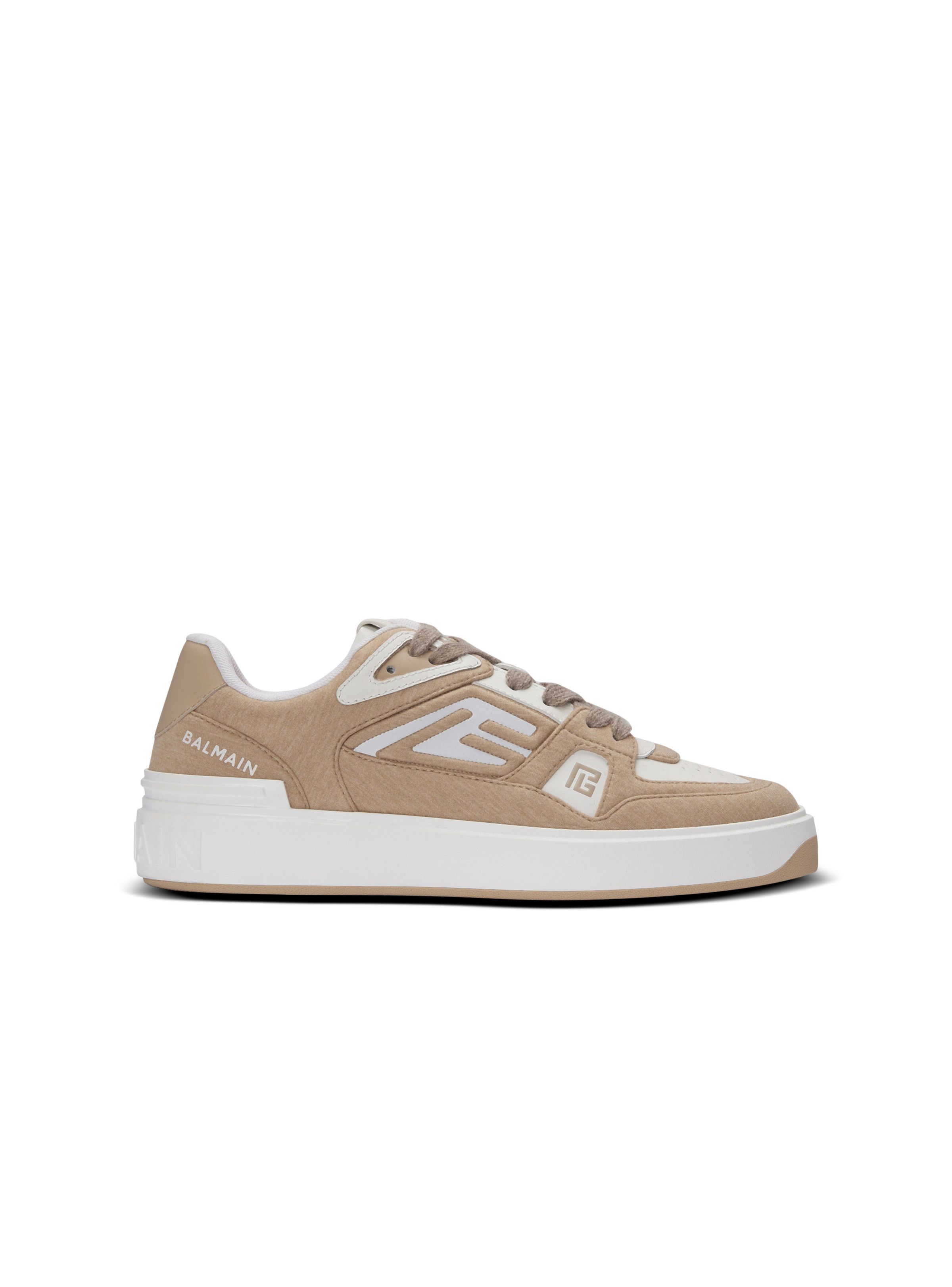 Balmain o1s1wg110925 B Court Skate Sneakers in Beige Size US 6 / IT 36 - 1 Thumbnail