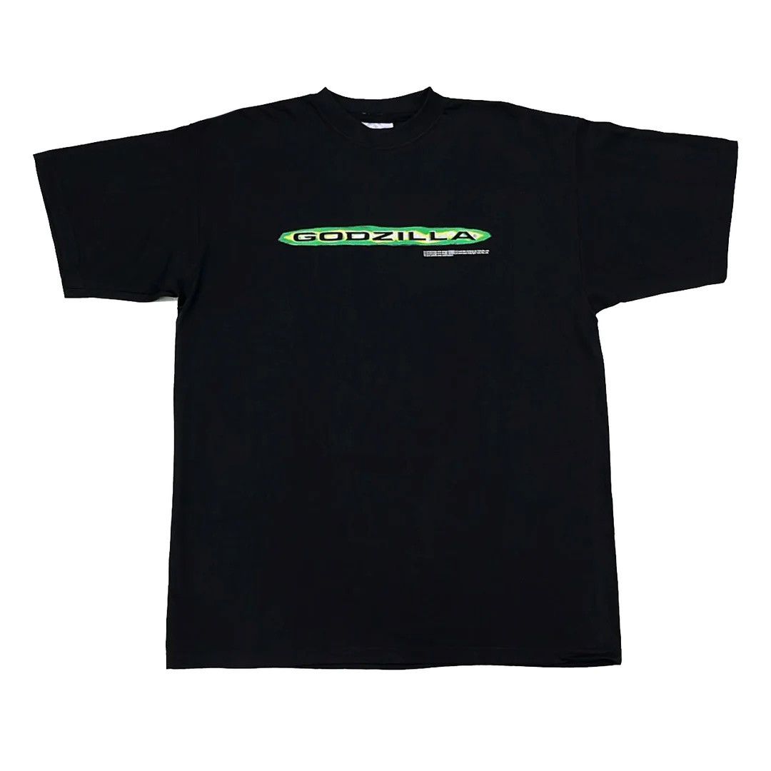 Godzilla 98 90s Vintage Movie Promo Logo Rare T-Shirt