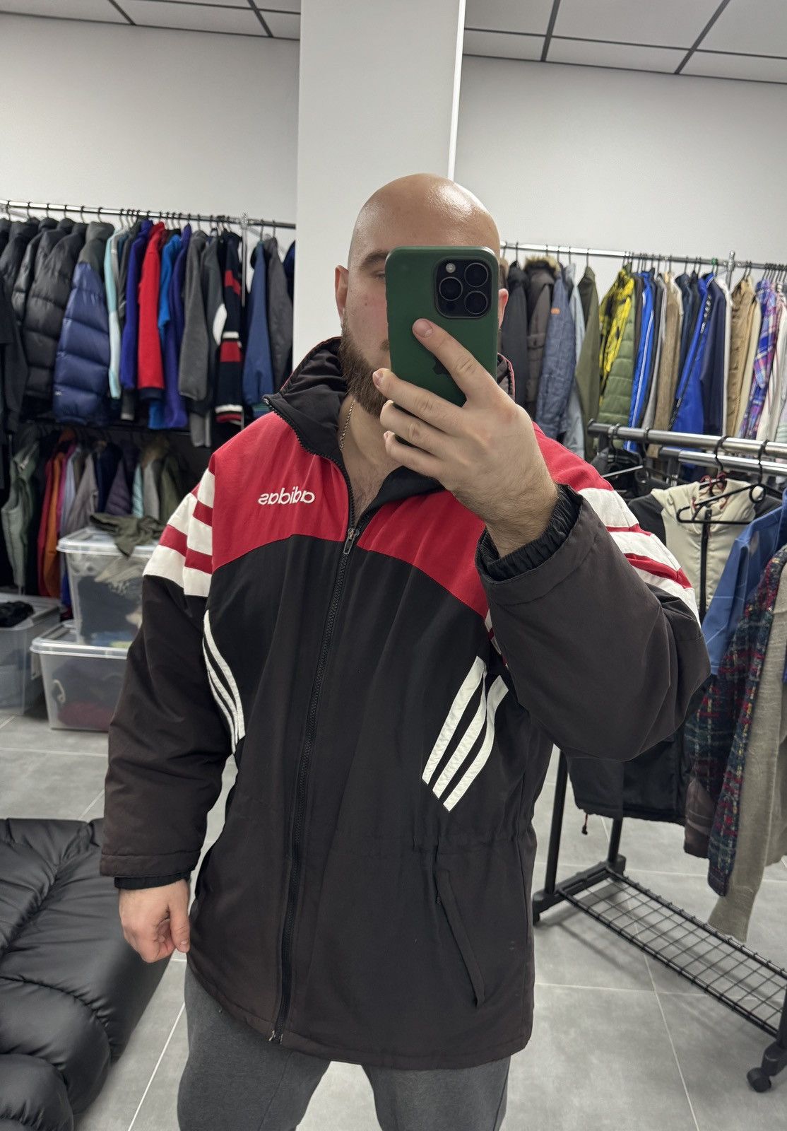 Adidas Vintage Adidas 90s Long Jacket Retro Men Size M Size US M / EU 48-50 / 2 - 2 Thumbnail
