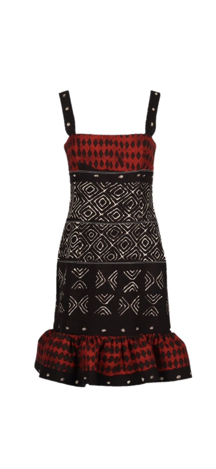 Oscar De La Renta Oscar de la Renta Tribal Print Dress Size XS / US 0-2 / IT 36-38 - 5 Thumbnail