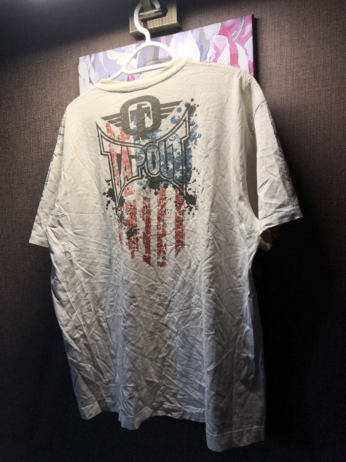 Tapout VINTAGE TAPOUT BIG LOGO AOP BOXY AFFLLICTION STYLE T SHIRT Size US L / EU 52-54 / 3 - 5 Thumbnail