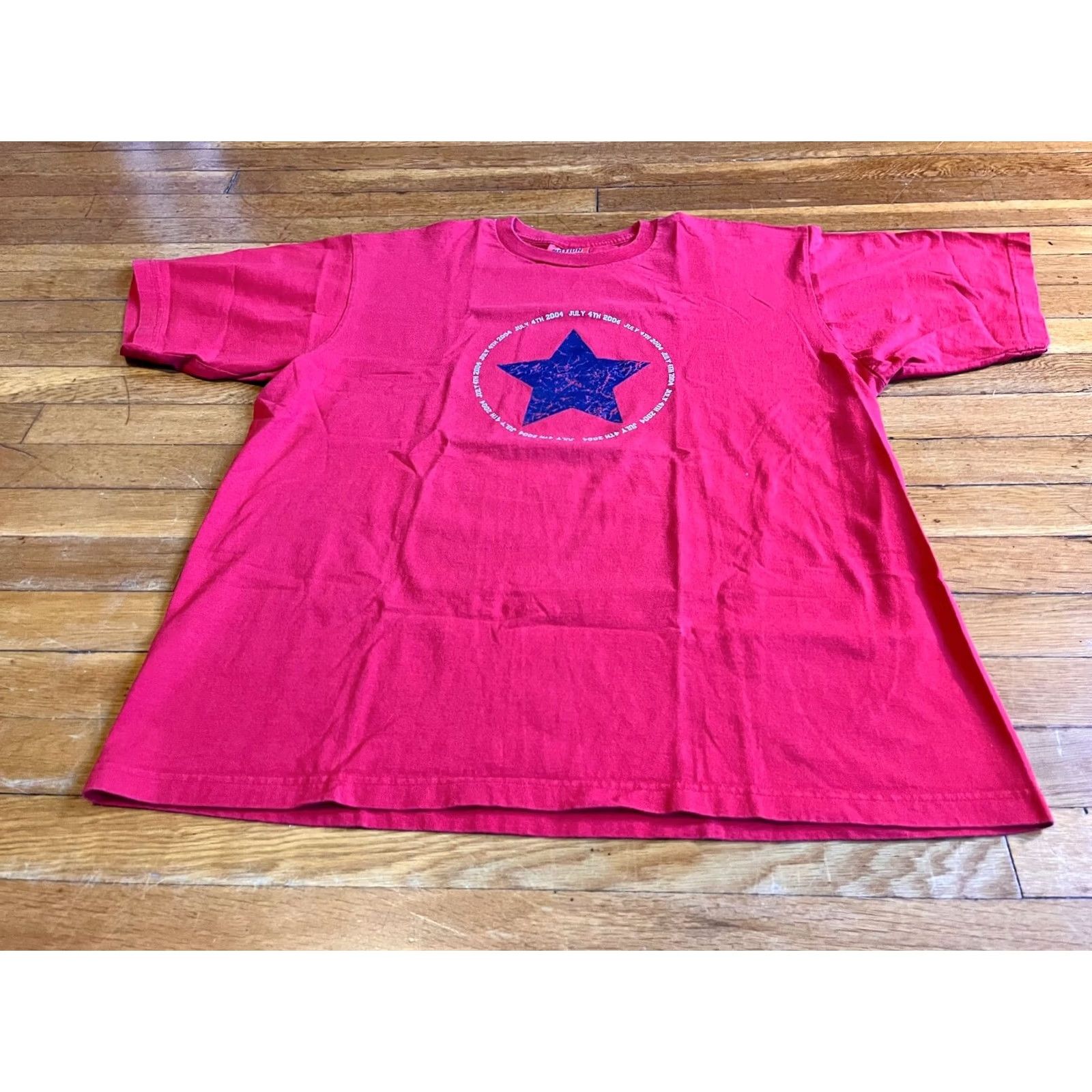 Vintage VINTAGE Celebration Nation Shirt Men XL Red Graphic Print USA 2004 July 4th Classic Retro Size US XL / EU 56 / 4 - 2 Thumbnail