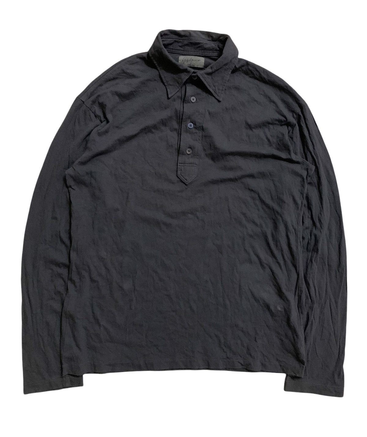 Yohji Yamamoto 💥Vintage Yohji Yamamoto Signature Pour Homme Shirt Size US L / EU 52-54 / 3 - 1 Thumbnail