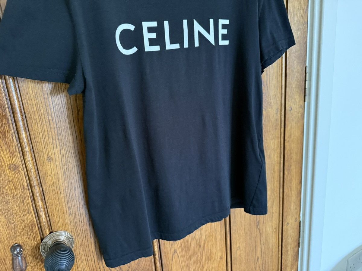 Celine Celine black white logo Hedi Slimane t shirt grail Size US M / EU 48-50 / 2 - 9 Thumbnail