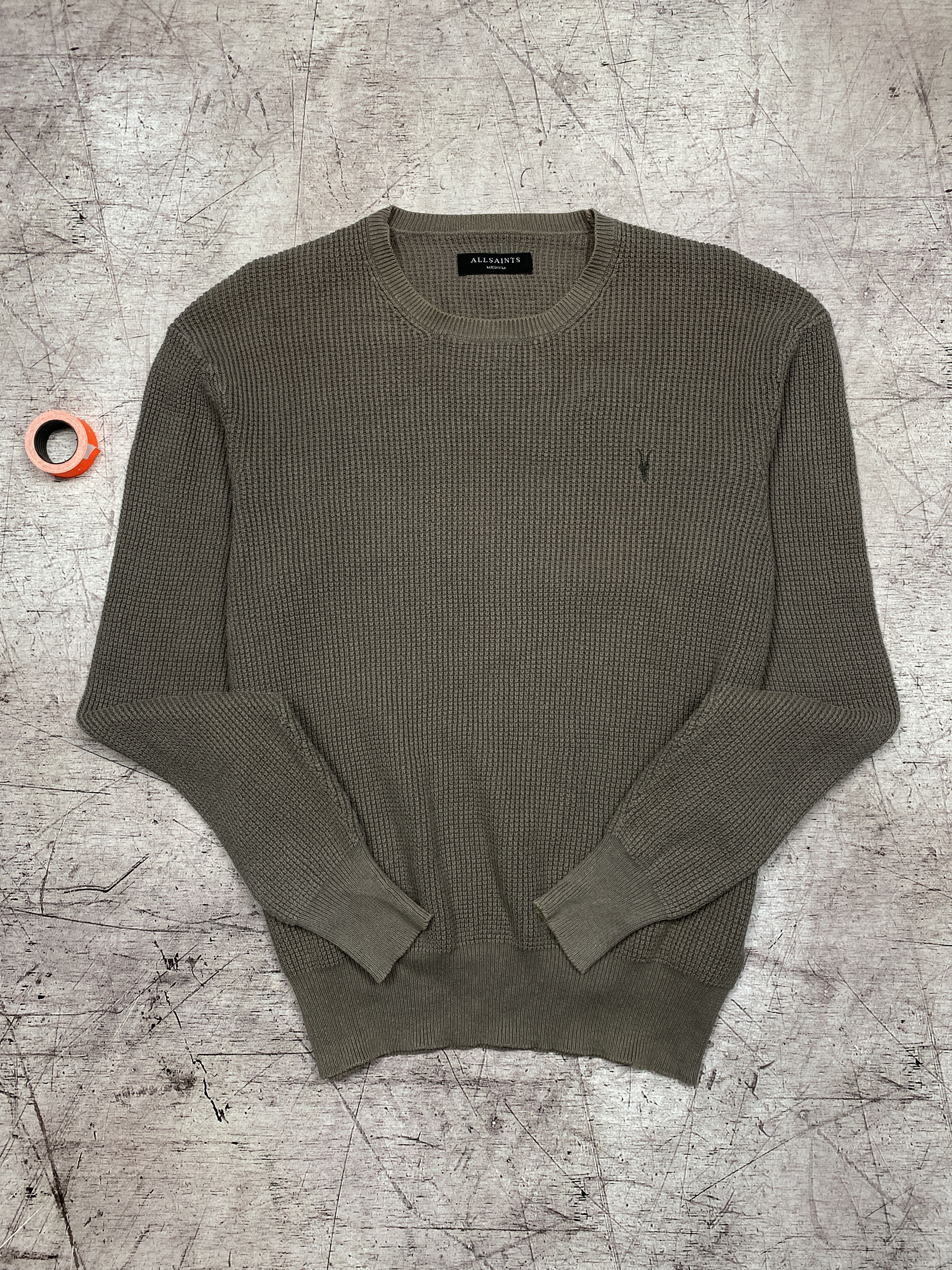 Allsaints Allsaint Vintage Mens Trias Crew Neck Knit Sweater Size US M / EU 48-50 / 2 - 1 Thumbnail