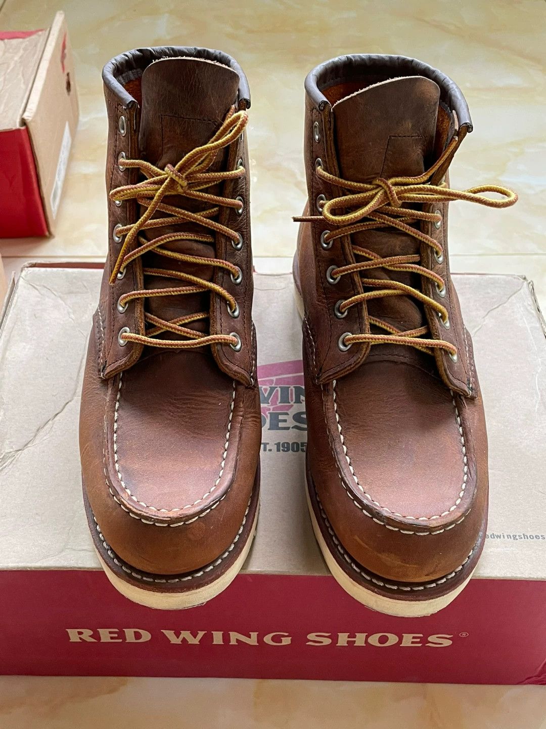 Red Wing RED WING 8876 Work Boot US6 3-4W Boxed Moldy Hardware Size US 6 / EU 39 - 1 Thumbnail