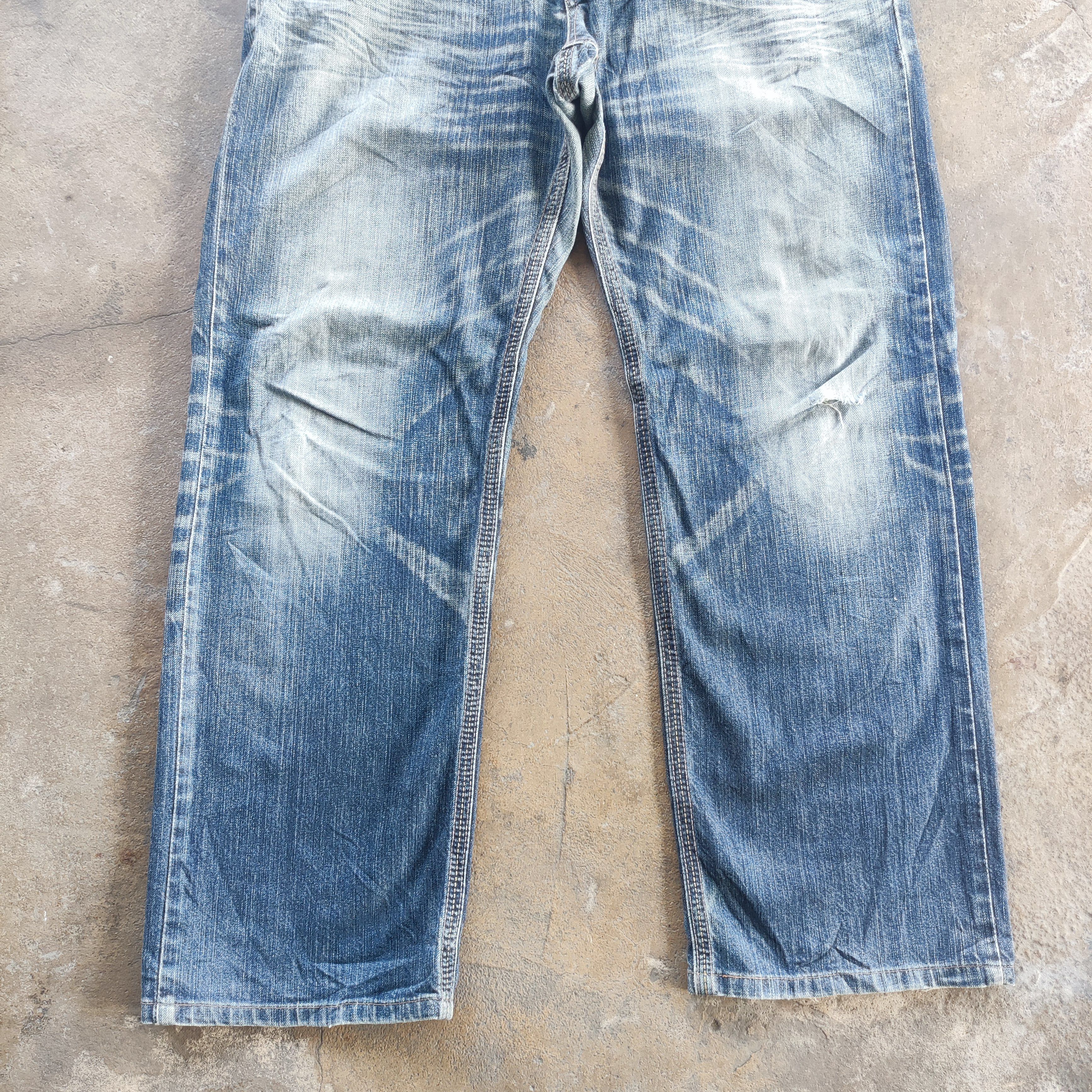 Edwin Vintage EDWIN Brand Buggy Jeans Faded Pants Size US 37 - 5 Thumbnail