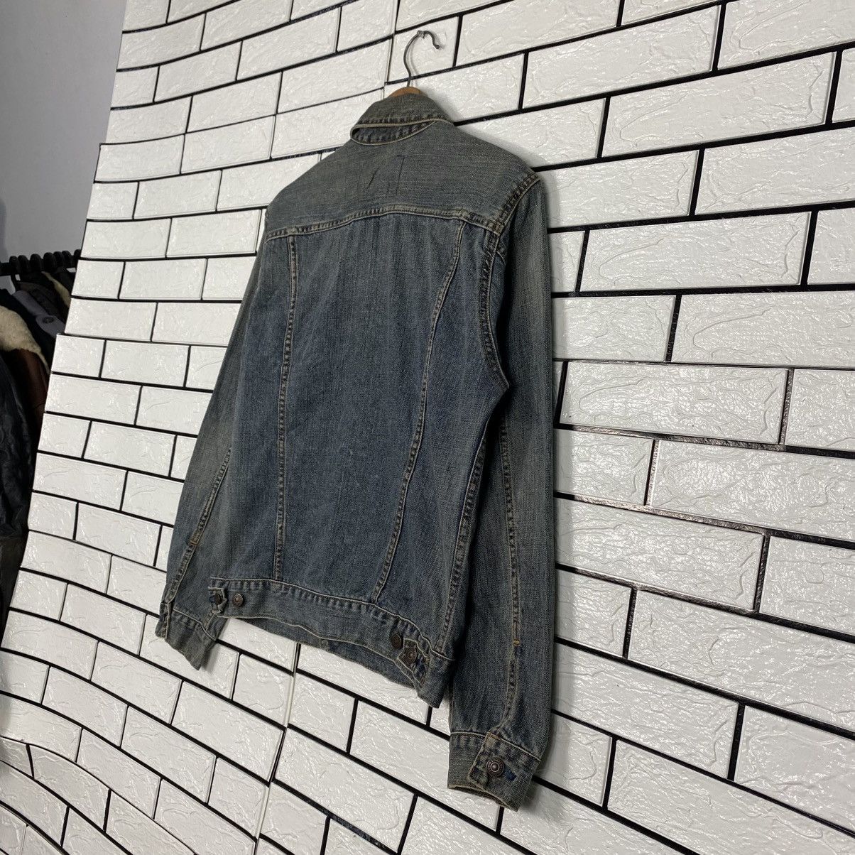 Edwin 📌Vintage Trucker Denim Jacket Edwin Cafe Racer Style Size US M / EU 48-50 / 2 - 13 Thumbnail