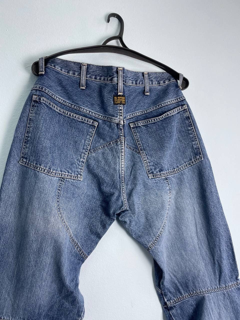 Elwood × G-Star Vintage G-Star Raw Elwood Double Knee Jeans Y2K Size US 36 / EU 52 - 5 Thumbnail