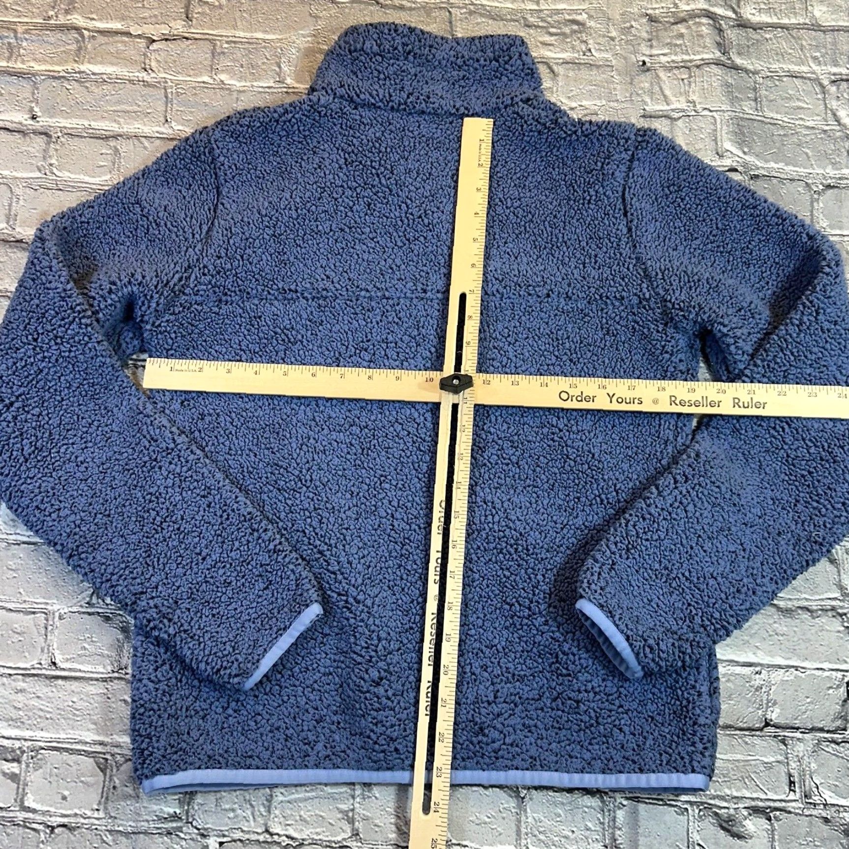 Vintage VINTAGE Columbia Blue Sherpa Fleece Full Zip Logo Pocket Jacket Women M Blue Sherpa Fleece Full Zip Logo Pocket Classic Outdoor 90s Womens Size M / US 6-8 / IT 42-44 - 7 Thumbnail