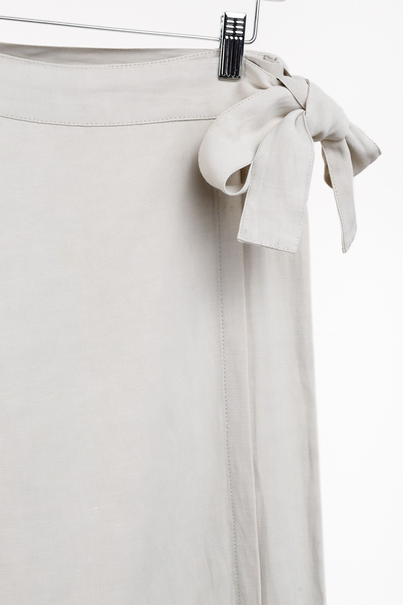 Sarah Pacini Sarah Pacini Khaki Viscose-Blend Wide-Leg Pant Skirt Size 28" / US 6 / IT 42 - 4 Thumbnail