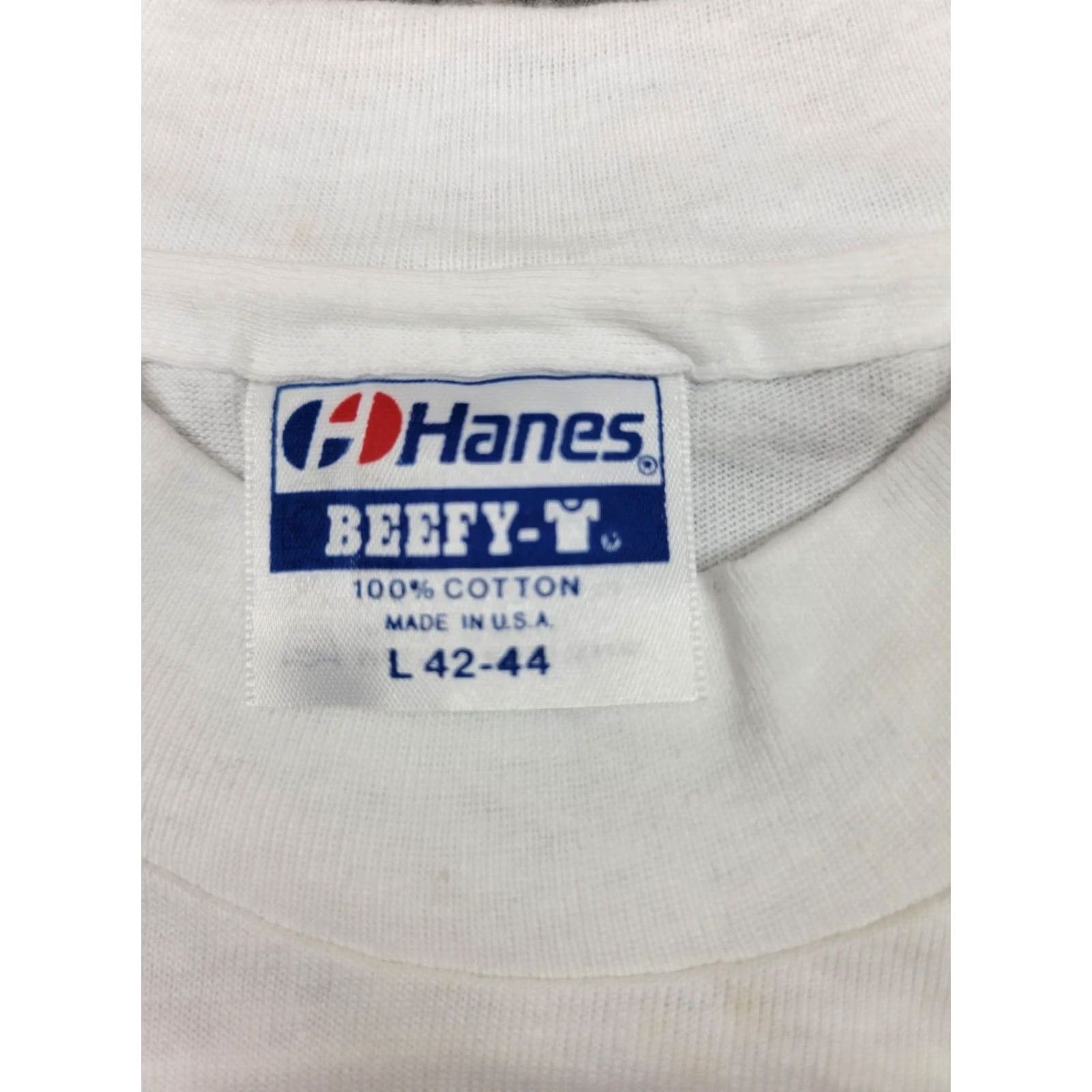 Hanes Dick Tracy Shirt Hanes Beefy-T Vintage 90s White Crew Neck Short Sleeve Mens Large Graphic Print Comics Movie Promo Size US L / EU 52-54 / 3 - 3 Thumbnail