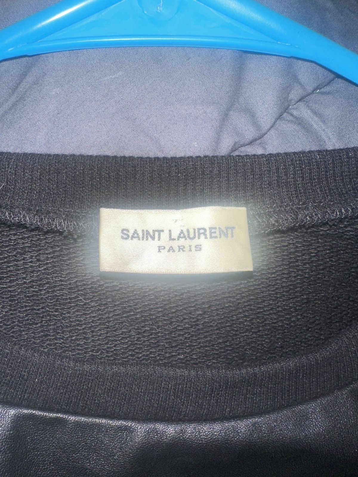 Saint Laurent Paris FW13 Yves Saint Laurent Leather Lamb Sweater Longsleeve Size US XS / EU 42 / 0 - 3 Thumbnail