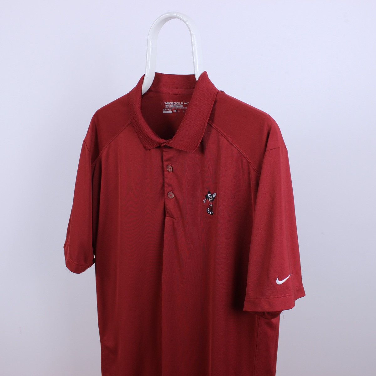 Nike Vintage Nike Mickey Mouse Logo Short Sleeve Polo Size US XL / EU 56 / 4 - 1 Thumbnail