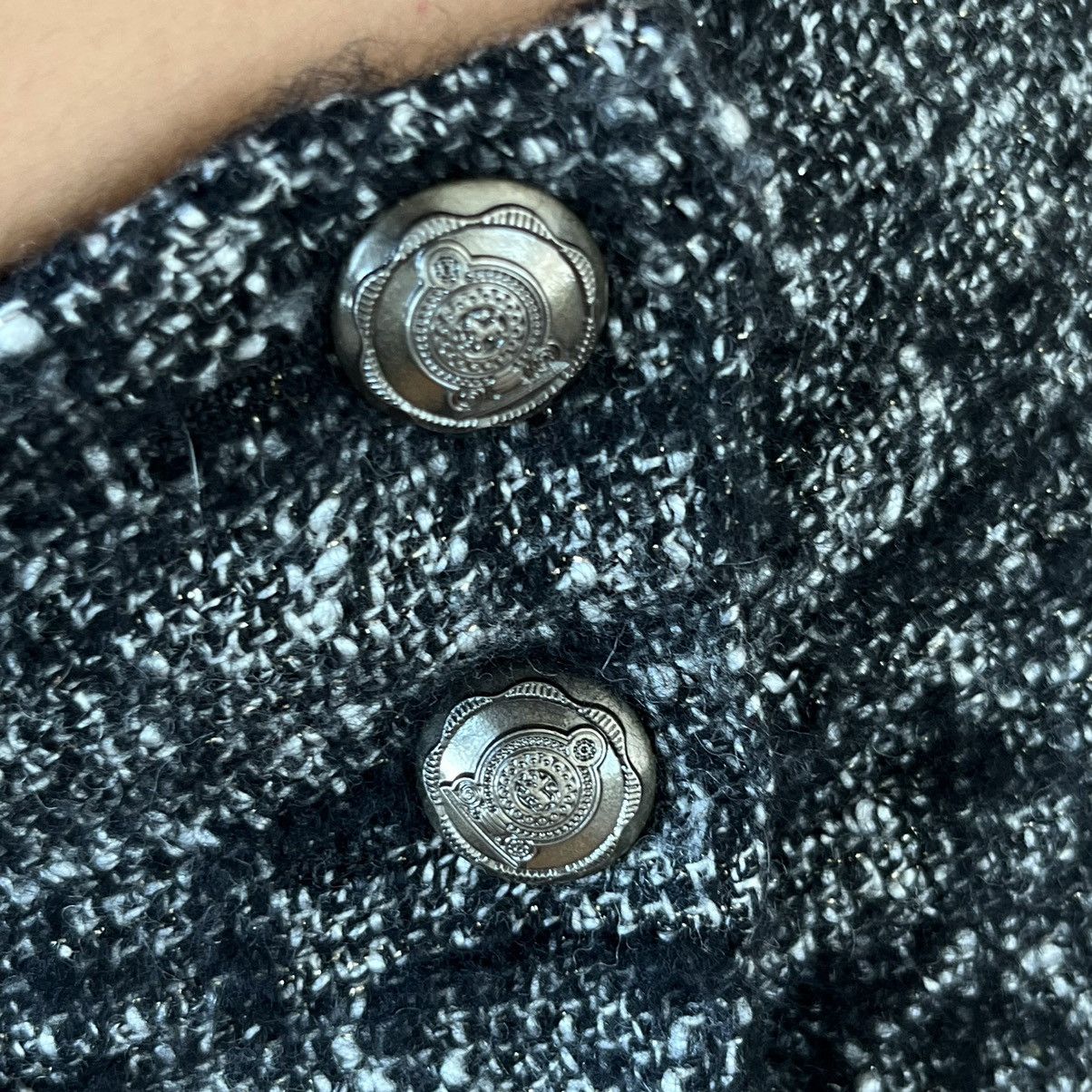 Japanese Brand × Vintage Y2K gyaru pleated tweed mini skirt🖤 Size 27" / US 4 / IT 40 - 2 Thumbnail