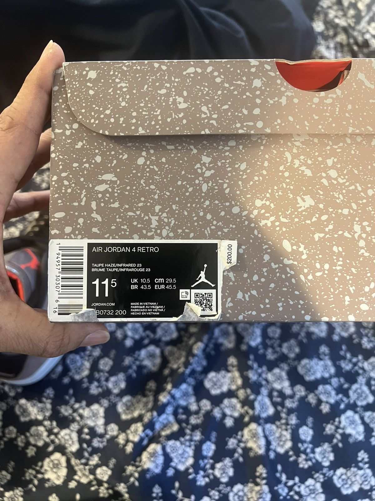 Nike Jordan 4 Taupe Size US 11.5 / EU 44-45 - 7 Thumbnail
