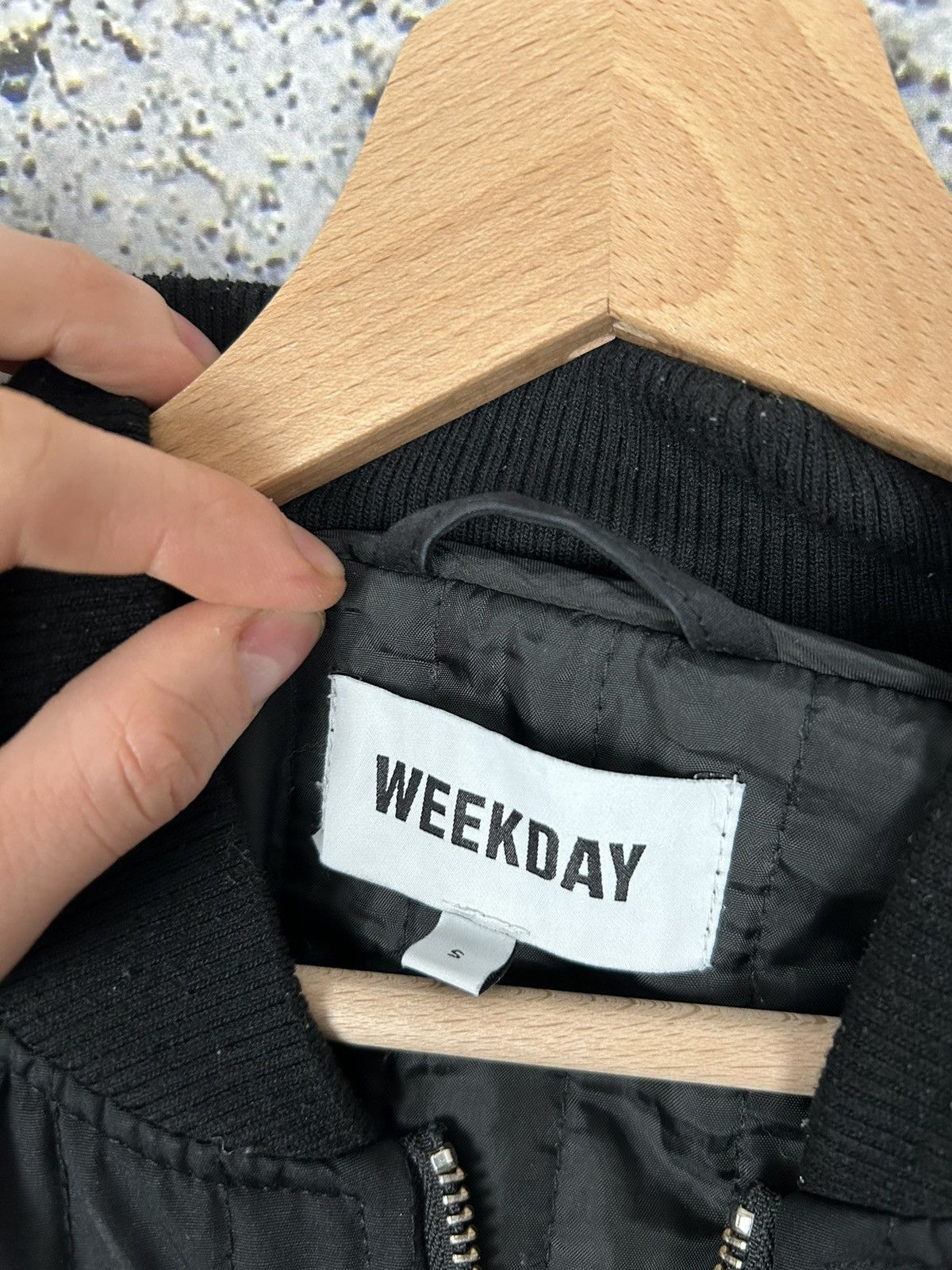 Weekday Weekday Hans Quilted Bomber Jacket Black Streetwear Hype Y2K Size US S / EU 44-46 / 1 - 5 Thumbnail