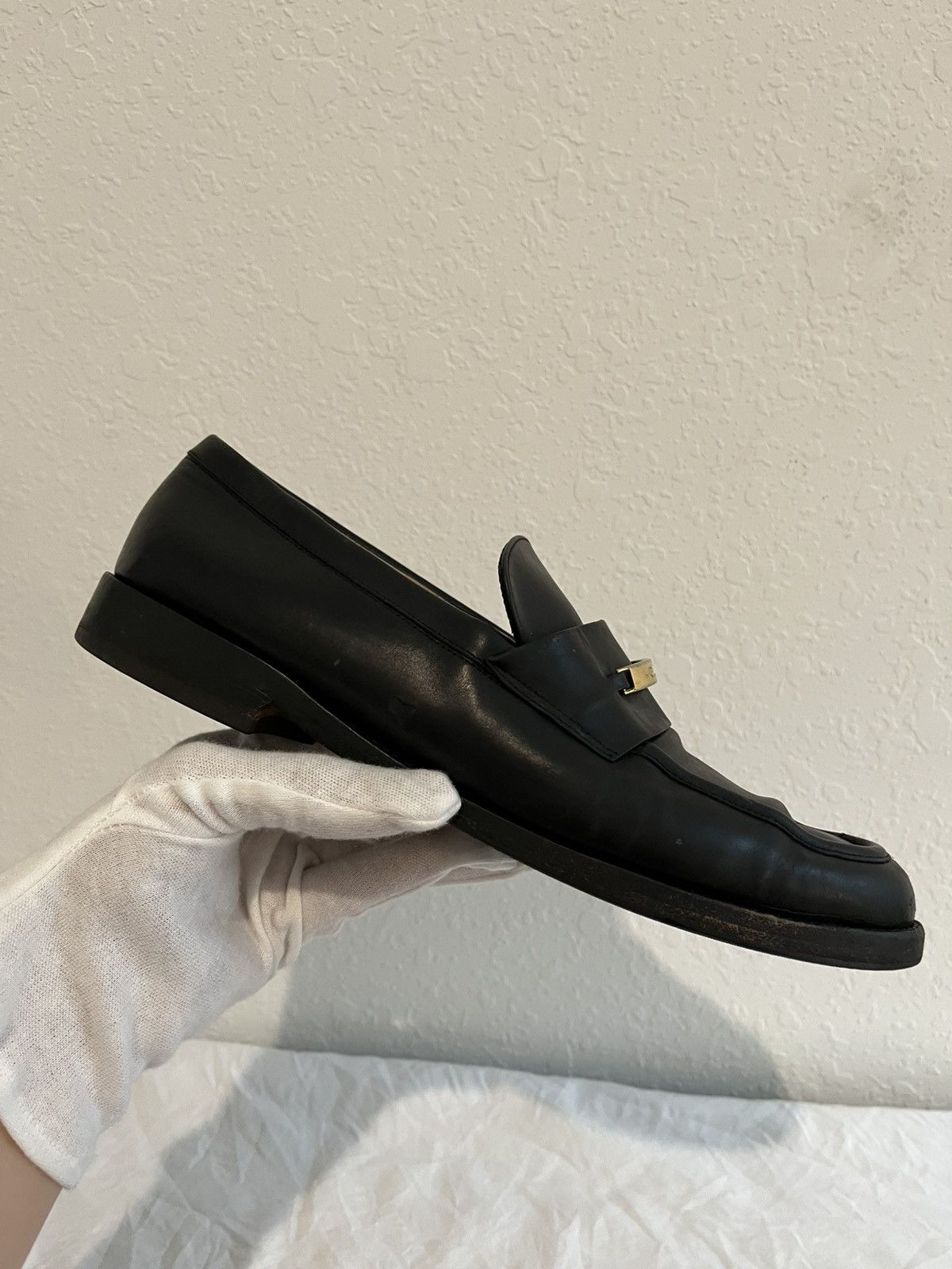 Gucci Black Leather Gucci Loafers Size US 8.5 / IT 38.5 - 5 Thumbnail