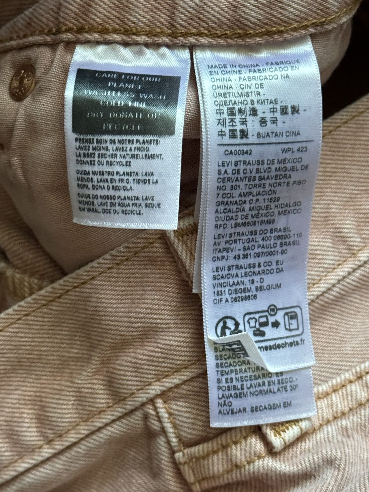 Levi's × Levi's Vintage Clothing × Vintage Levi’s 501 30/32 90s pink denim Jean pant trouser relaxed Size 32" / US 10 / IT 46 - 13 Thumbnail