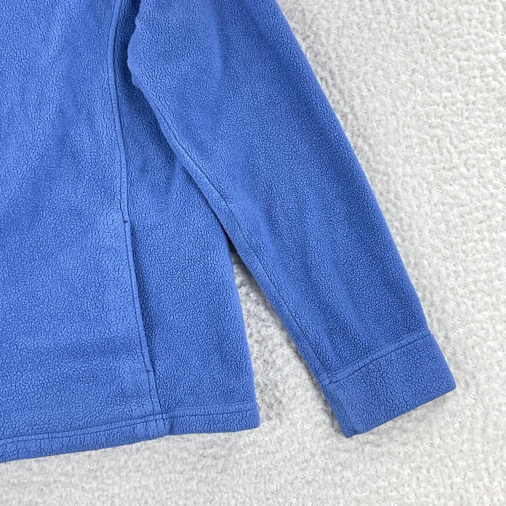 Vintage L.L. Bean Blue Fleece Full Zip Sweater Womens Long Sleeve Mock Neck Size Medium Regular Size M / US 6-8 / IT 42-44 - 4 Thumbnail