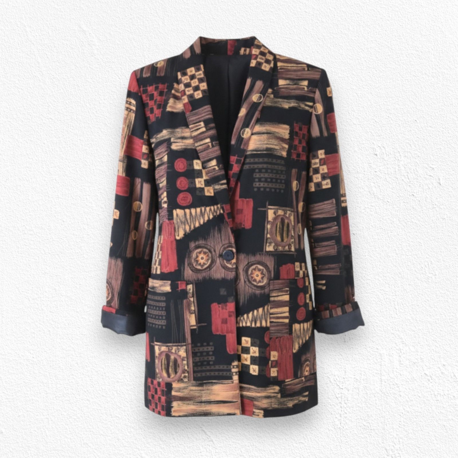 Vintage Vintage Wearable Art Single Breasted Blazer Size Small Size S / US 4 / IT 40 - 1 Thumbnail