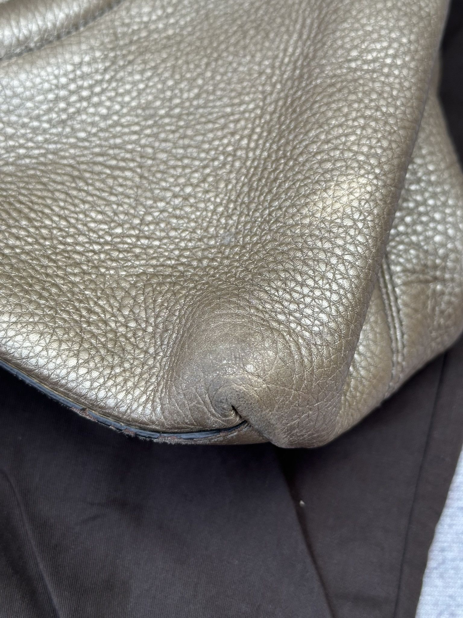 Gucci Gucci Soho Shoulder Bag Medium Pebbled Leather Gold Logo Size ONE SIZE - 5 Thumbnail