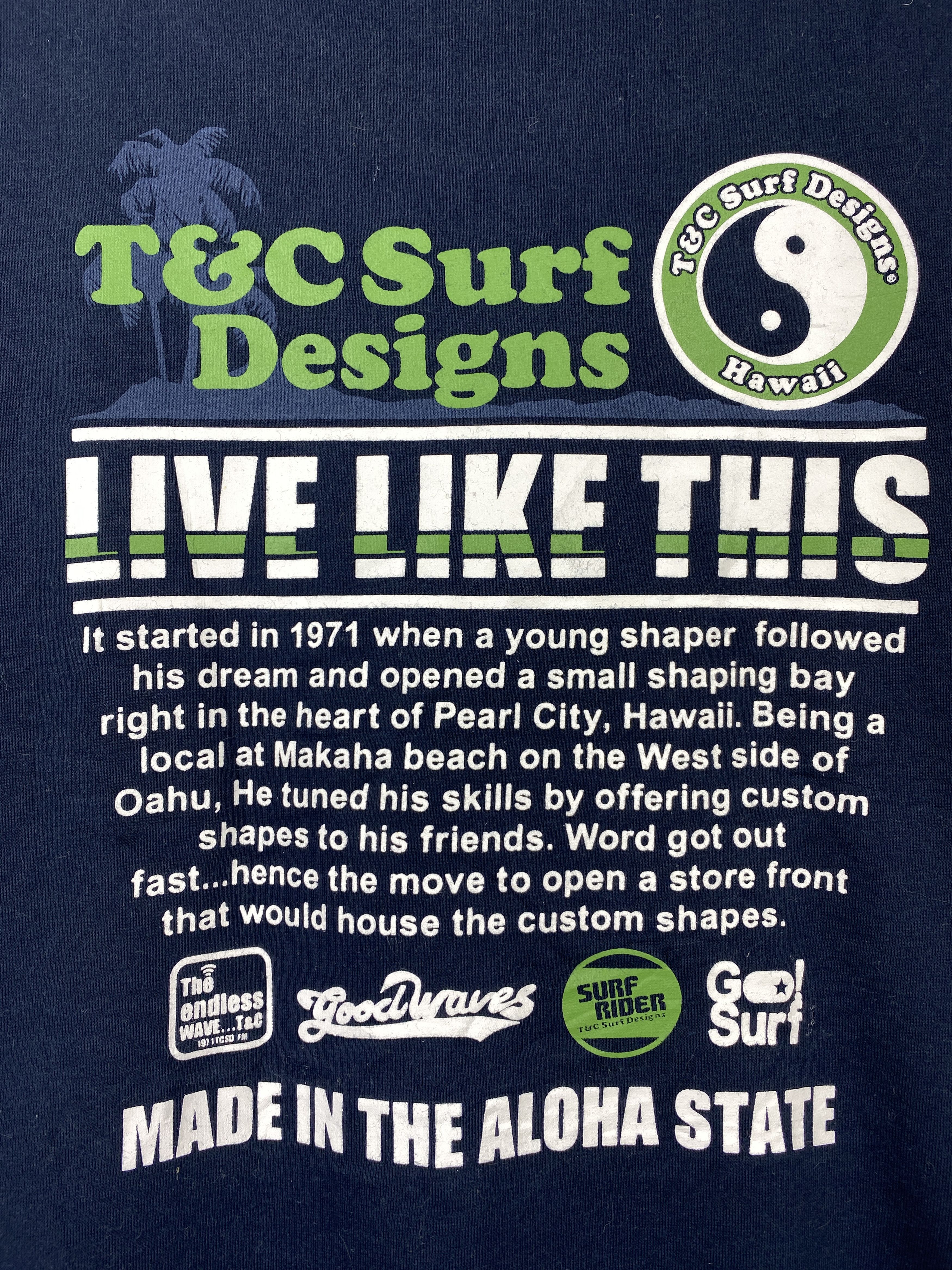 Japanese Brand Vintage T&C Surf Designs Hawaii Yin Yang Crewneck BP0045 Size US XL / EU 56 / 4 - 7 Thumbnail