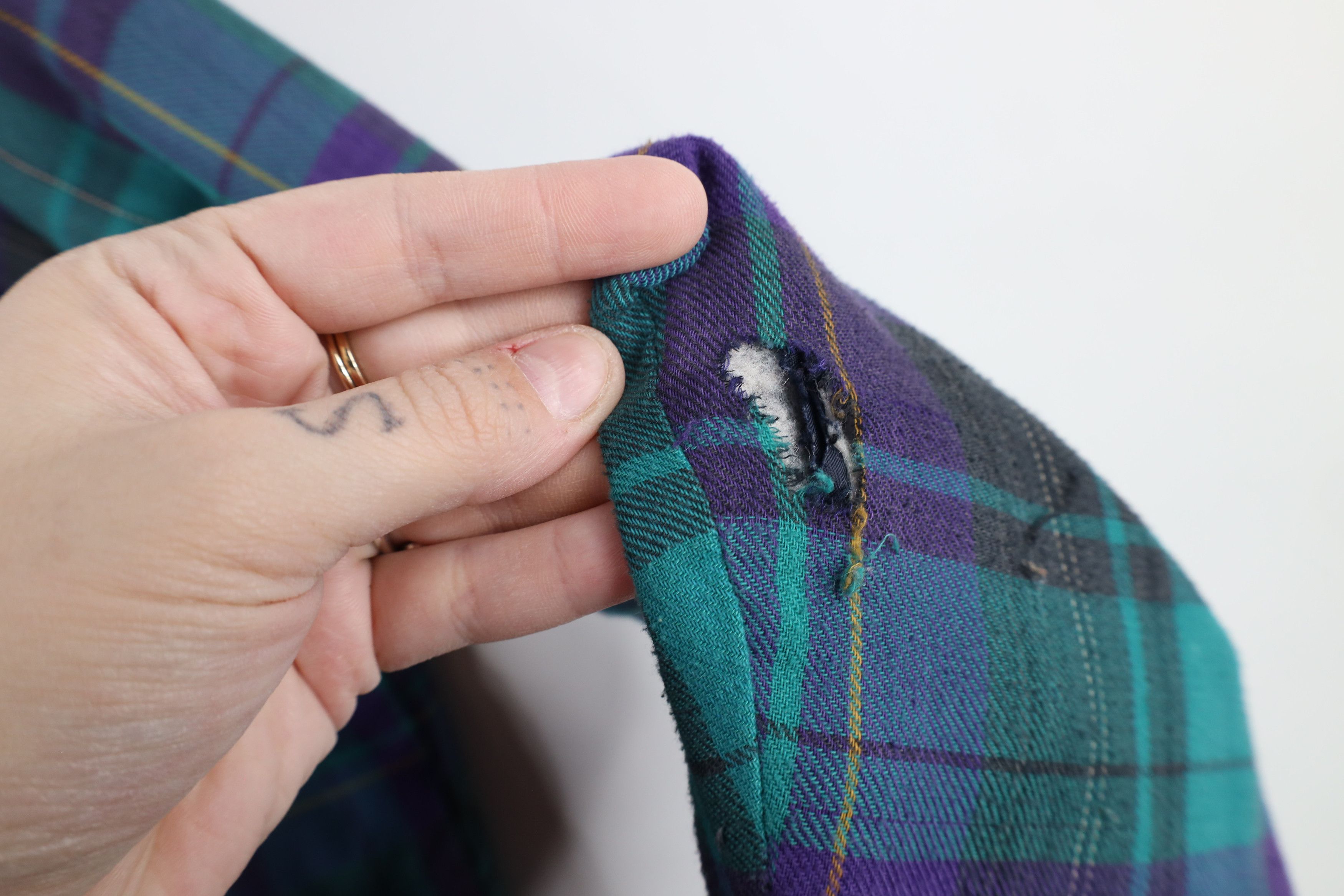 Vintage Vintage 90s Streetwear Quilted Flannel Button Shirt Jacket Size US L / EU 52-54 / 3 - 5 Thumbnail
