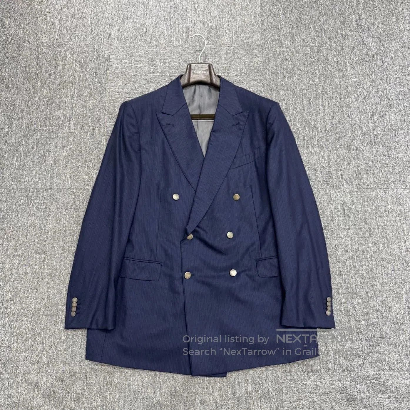 Ermenegildo Zegna Zegna Su Misura Wool Suit Jacket. Size US XXL / EU 58 / 5 - 1 Thumbnail