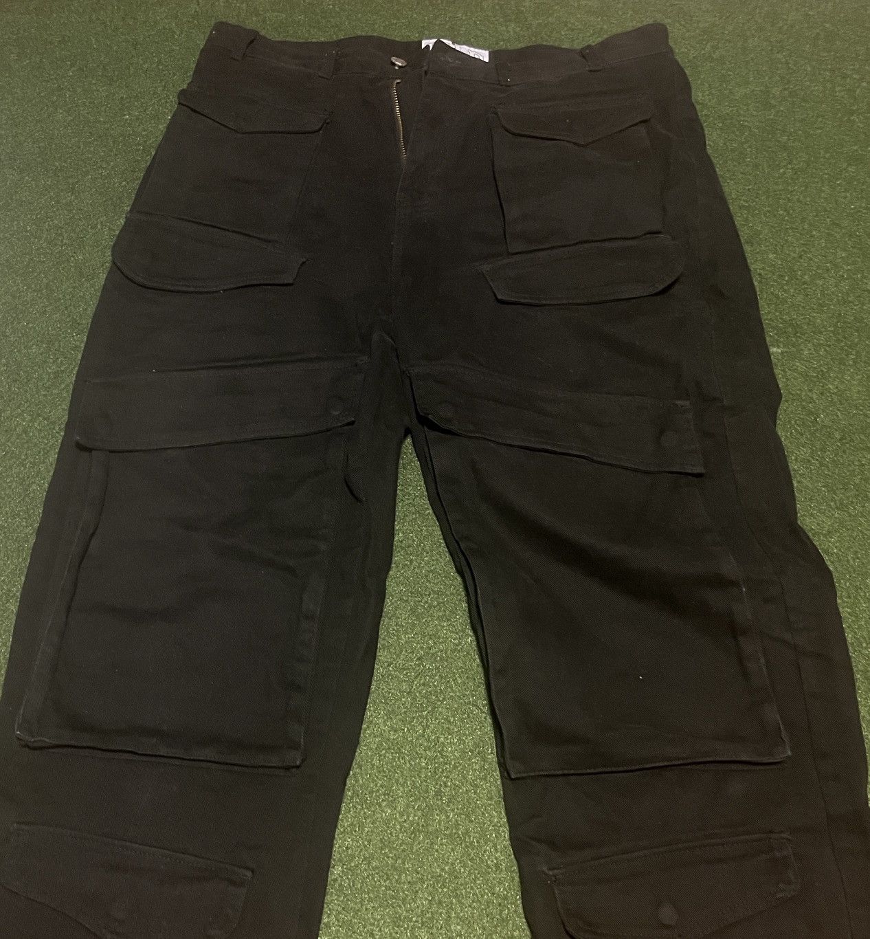 image of Vale Lives Paratrooper Cargo Pants Size XL in Black, Men's