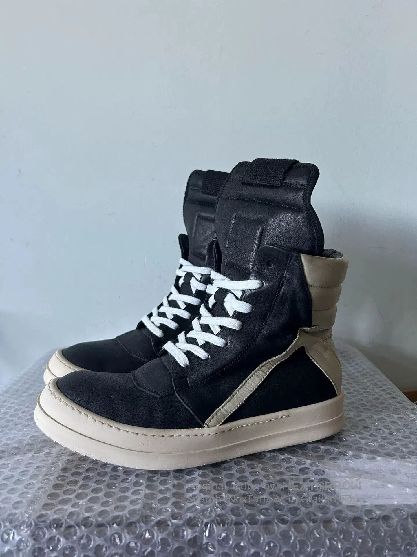 Rick Owens rick owens black leather high. Size US 6 / EU 39 - 1 Thumbnail