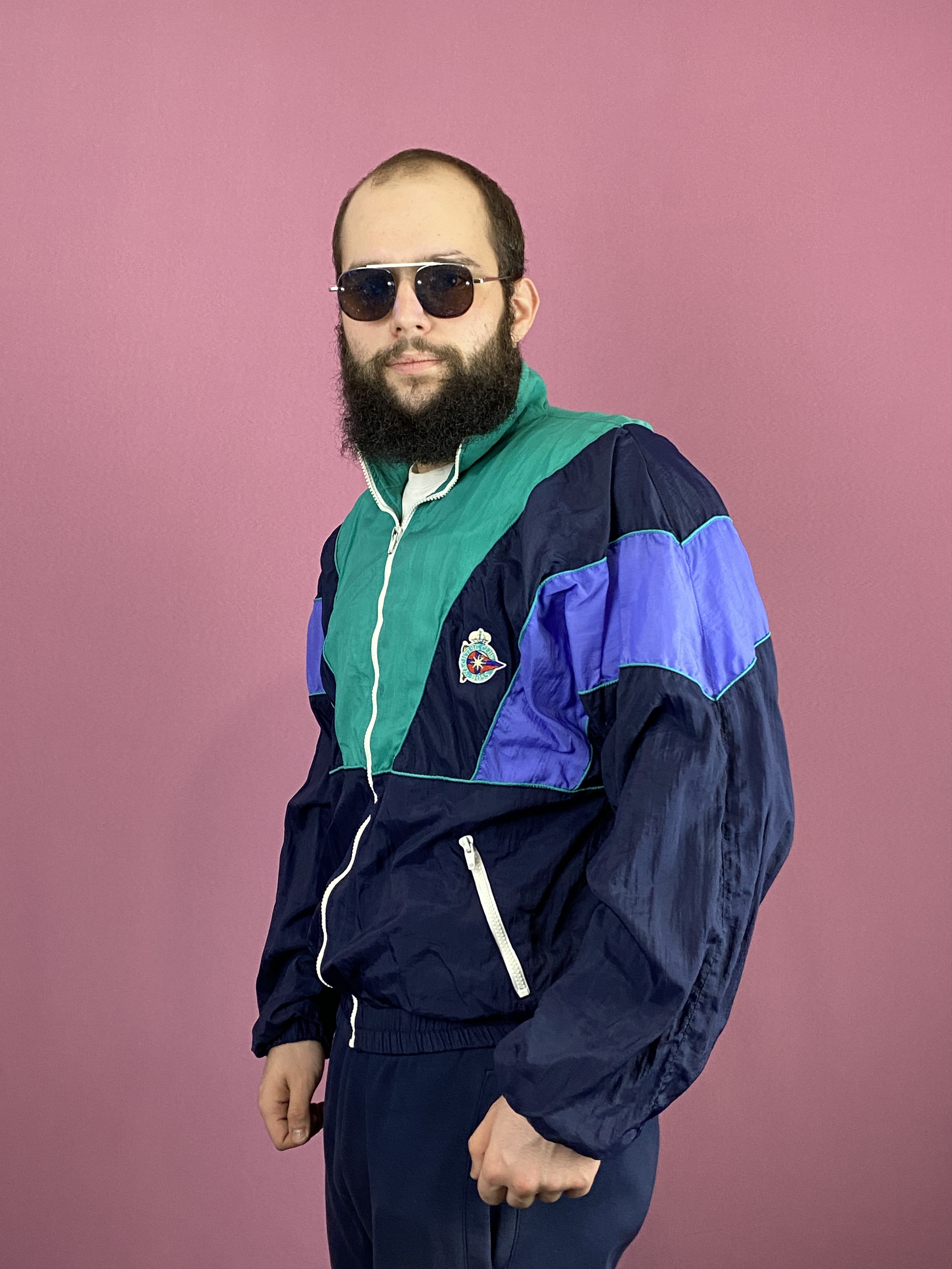 Hugo Boss × Vintage 90s Hugo Boss Sport Vintage Men's Windbreaker Jacket - M Size US M / EU 48-50 / 2 - 2 Thumbnail