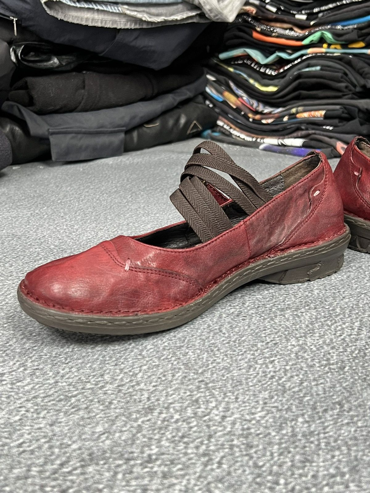 Puma Vintage Y2k Leather Ballet Flats Shoes Avant Garde Mary jane Size US 8.5 / IT 38.5 - 4 Thumbnail