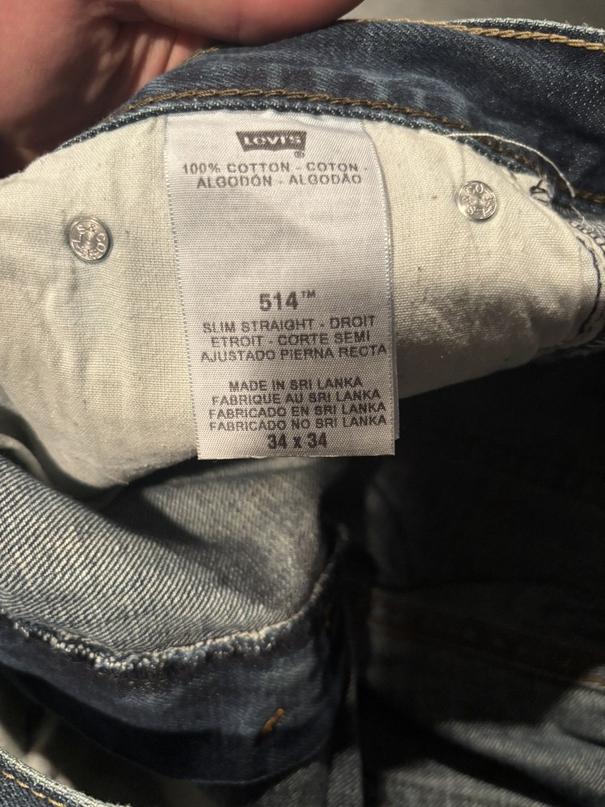 Other Vintage Levis Custom Square Patchwork Baggy Blue Jeans Size US 34 / EU 50 - 5 Thumbnail