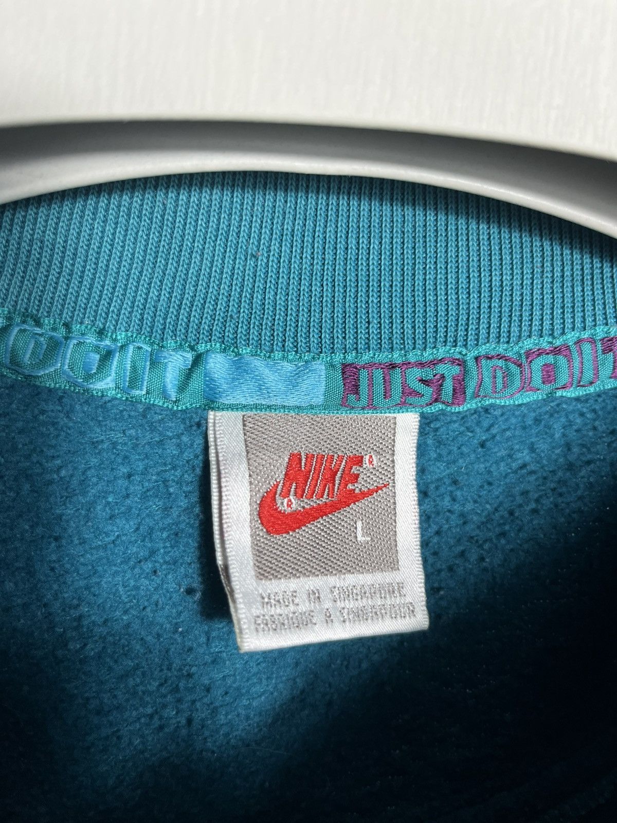 Other Nike just do it vintage 80s 90s green sweatshirt mens Size US L / EU 52-54 / 3 - 5 Thumbnail