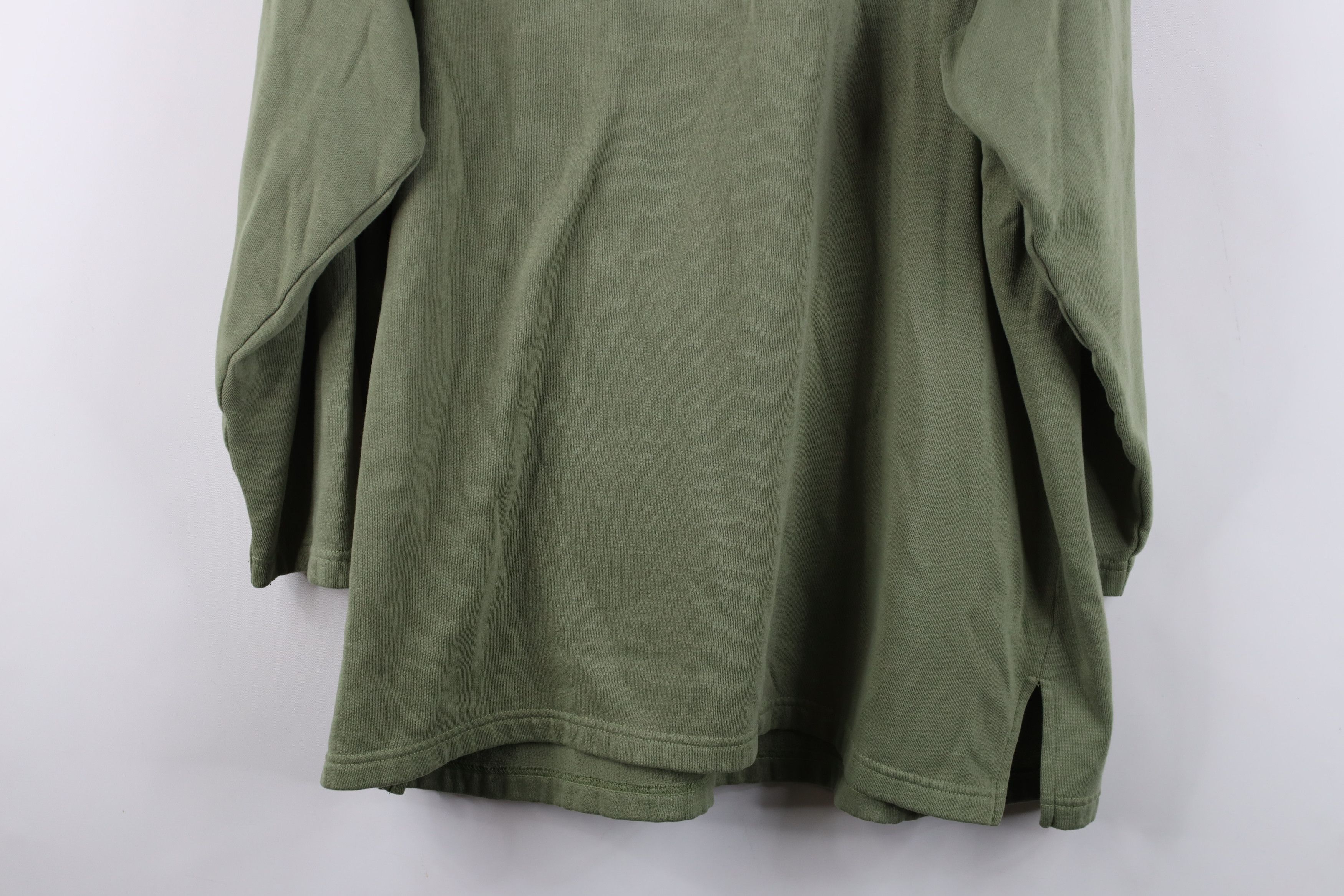 Vintage Vintage 90s Streetwear Collar Collared Sweatshirt Green Size XXL / US 16-18 / IT 52-54 - 12 Thumbnail