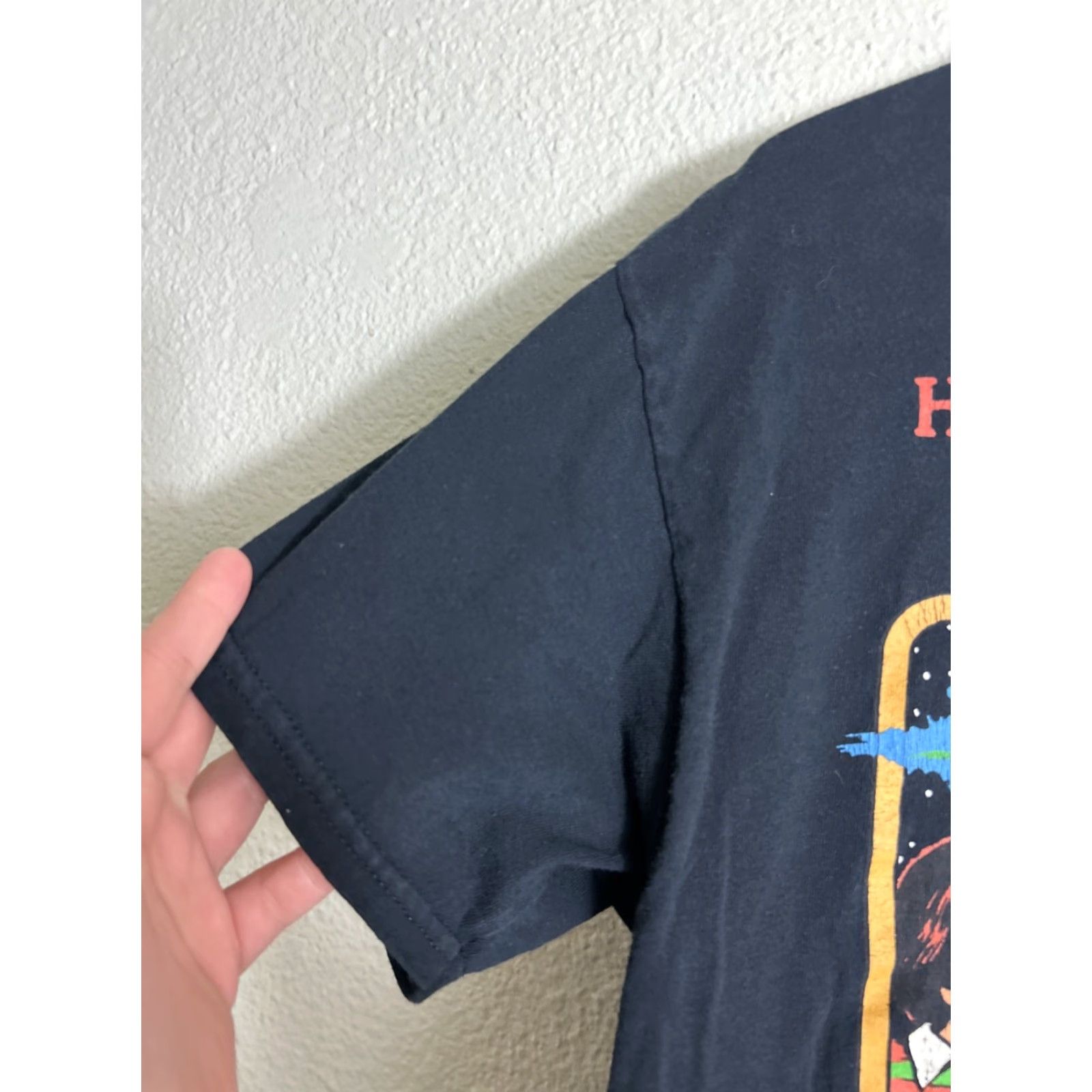 RHODE VINTAGE Steven Rhodes Shirt Womens Large Black How To Exit Your Body Short Sleeves Size L / US 10 / IT 46 - 2 Thumbnail
