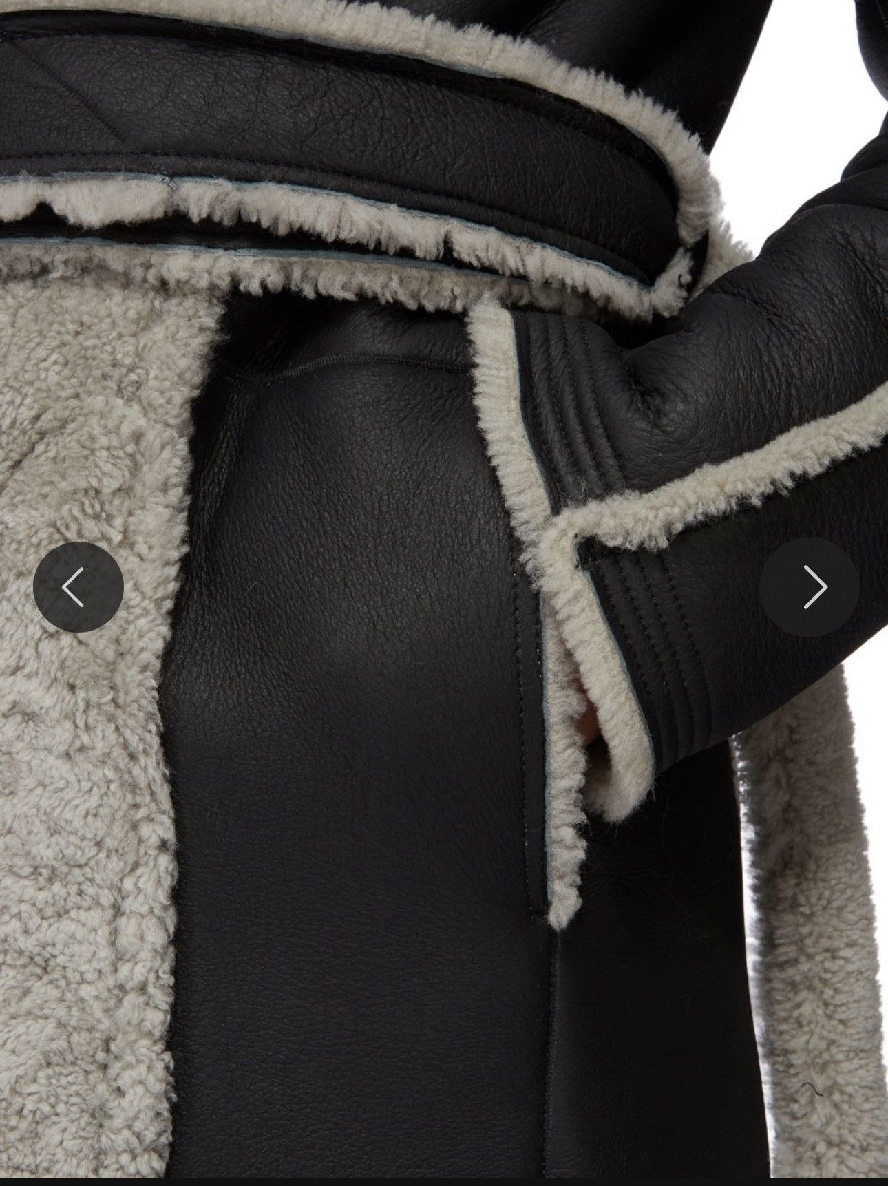Rick Owens RICK OWENS FW24 PORTERVILLE RUNWAY MERINO SHEARLING Size US L / EU 52-54 / 3 - 7 Thumbnail