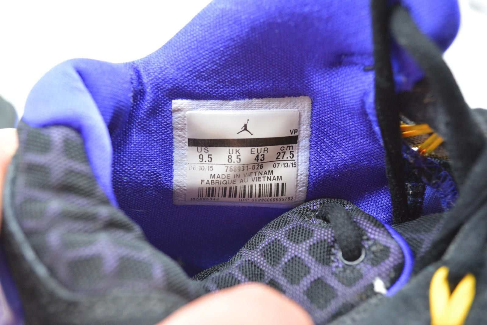 Jordan Brand Jordan Rising High Black Concorde 7687931-026 Size 9.5 Size US 9.5 / EU 42-43 - 8 Thumbnail