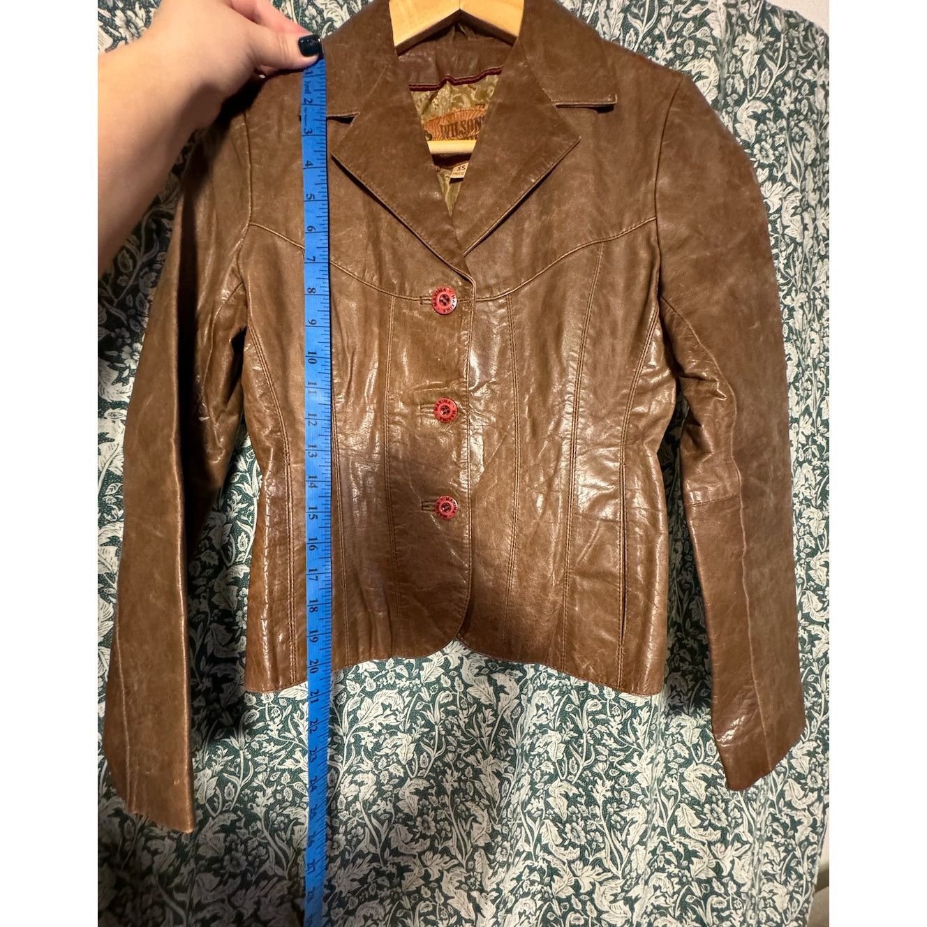 Wilsons Leather Vintage Brown Wilsons 100% Leather Maxima Fitted 90s Y2K 70s Size XS / US 0-2 / IT 36-38 - 6 Thumbnail