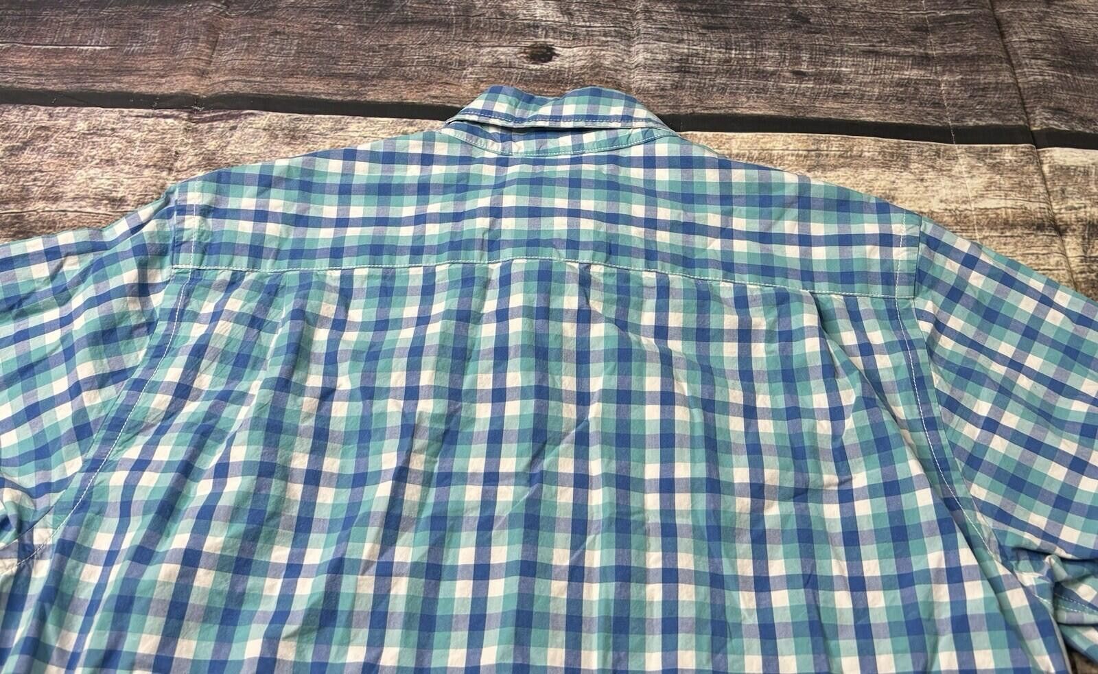 Relwen Relwen Shirt Men's Small Long Sleeve Button Down Plaid Blue Size US S / EU 44-46 / 1 - 7 Thumbnail