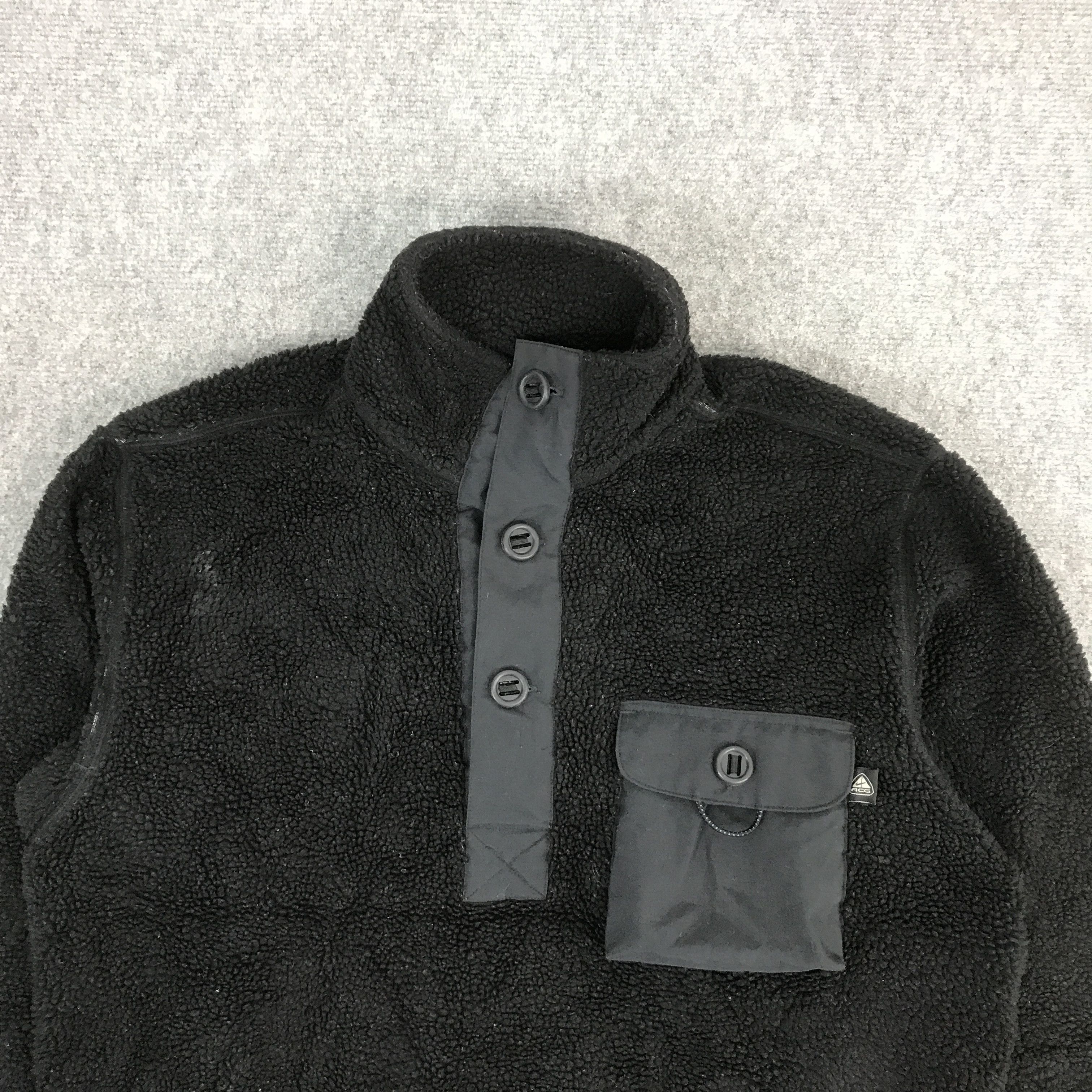 Nike × Nike ACG 2000s NIKE ACG SHERPA FLEECE HALF BUTTON JACKET Size US XL / EU 56 / 4 - 3 Thumbnail