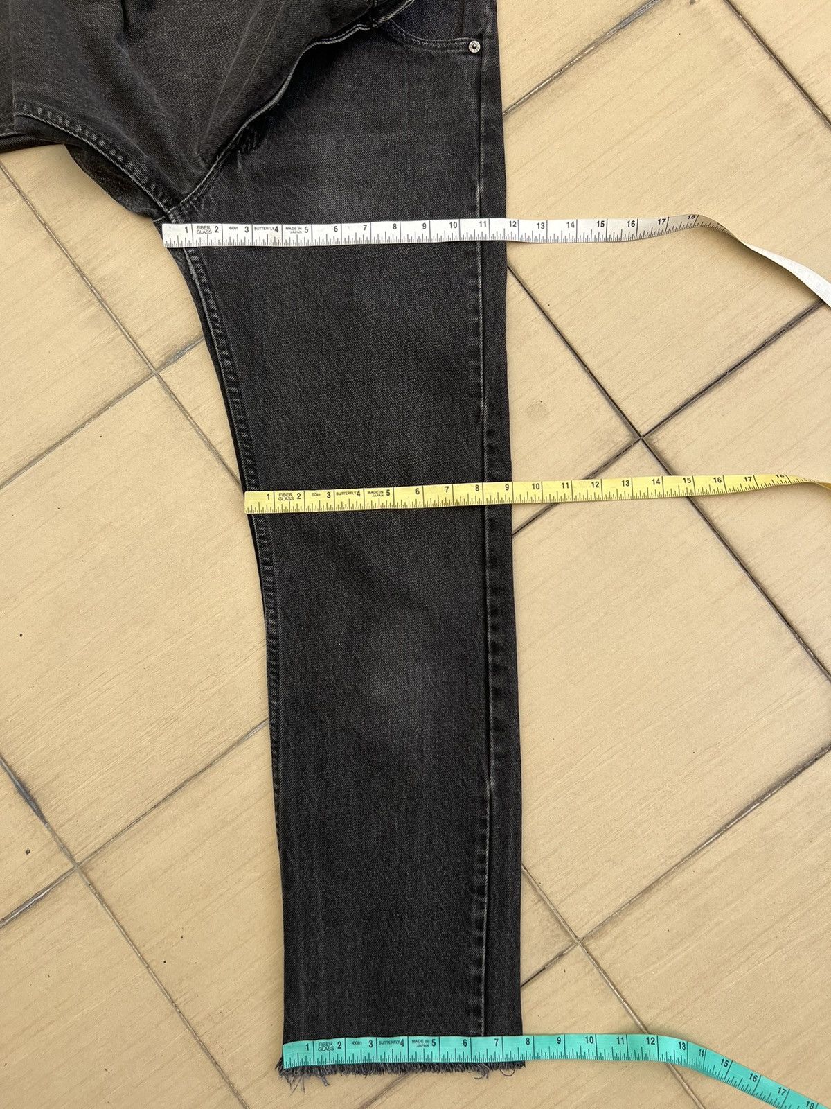 Levi's Vintage 90s Levi’s 505 Orange Tab Faded Black Denim Jeans Size US 30 / EU 46 - 4 Thumbnail