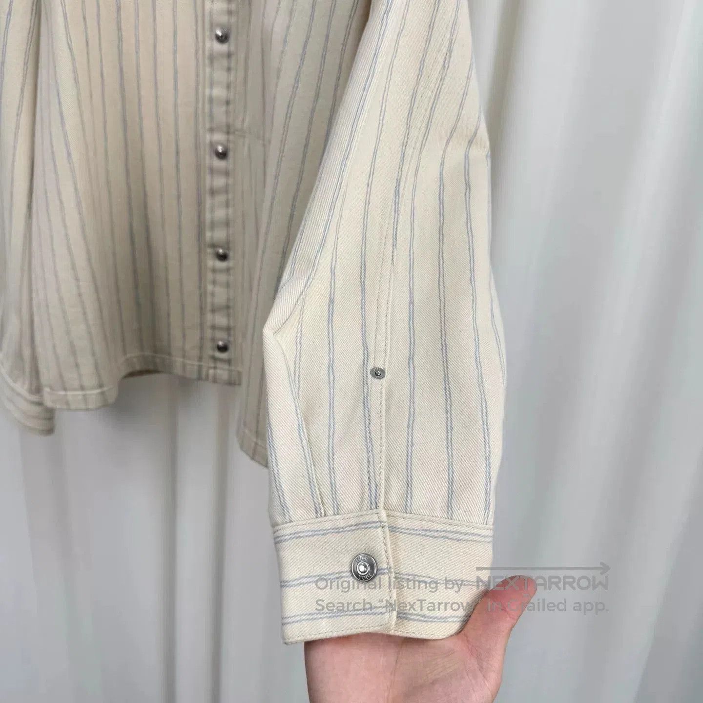 Dior dior striped denim jacket in off-white. Size US L / EU 52-54 / 3 - 3 Thumbnail