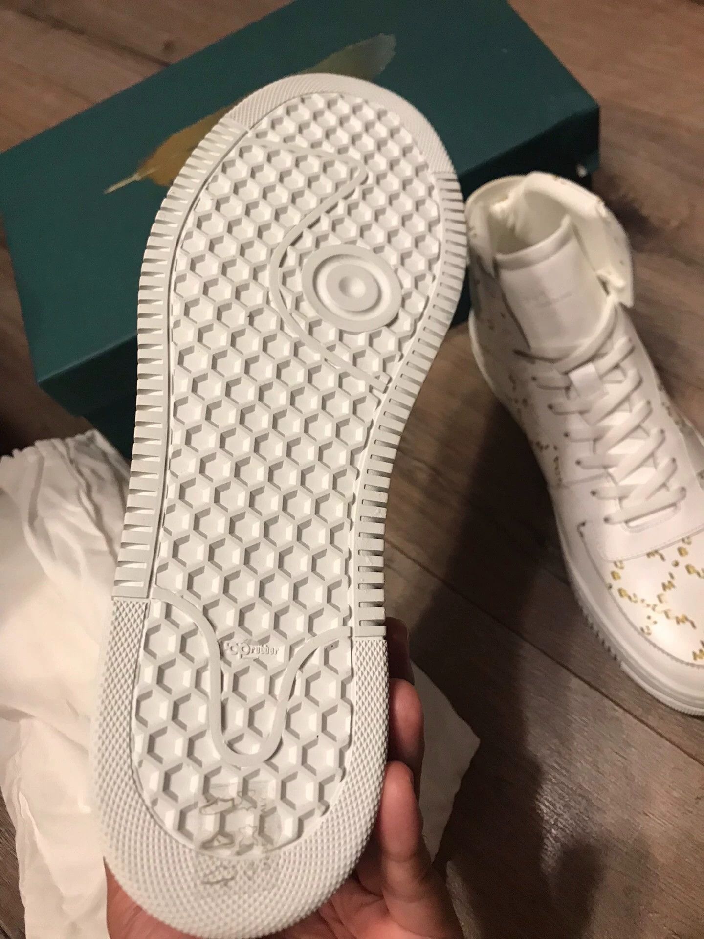 Burberry Buscemi High-Top Leather Allover Print Sneaker 42 New Size US 9 / EU 42 - 5 Thumbnail