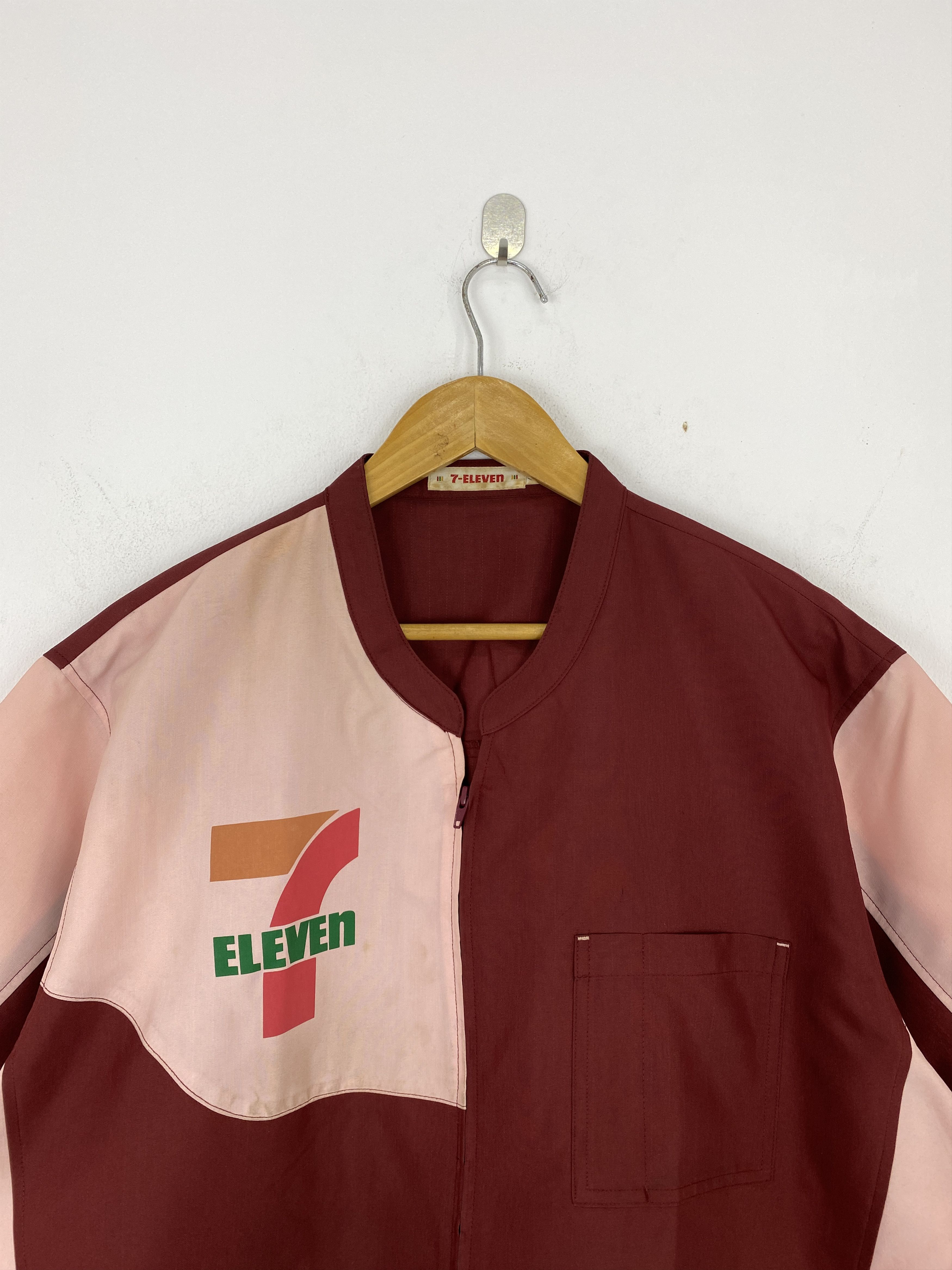 Japanese Brand × Vintage Vintage 7 Eleven Worker Jacket Shirt Short Sleeve J1975 Size US XXL / EU 58 / 5 - 2 Thumbnail