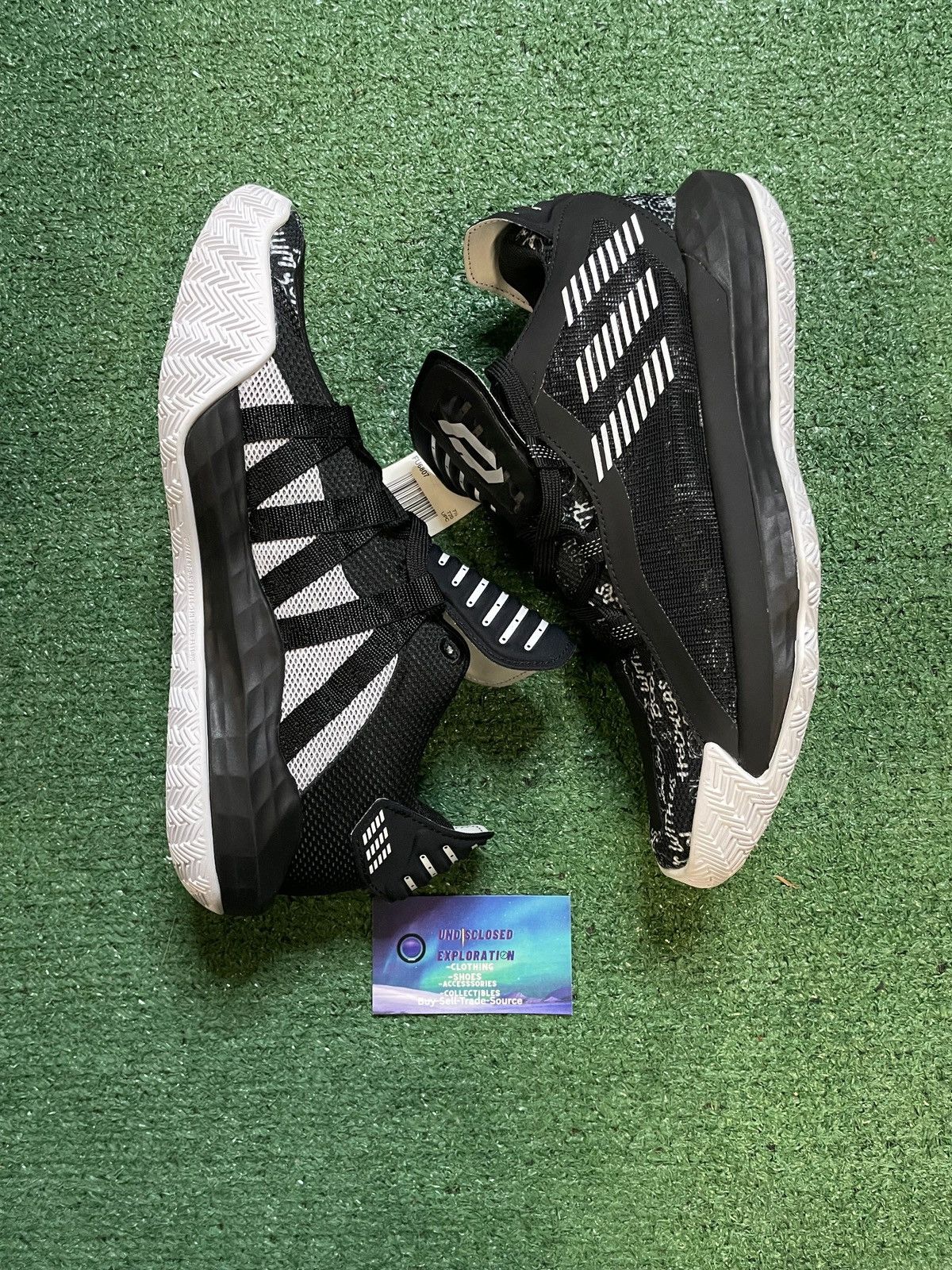 Adidas Adidas dame 6 black white hecklers Size US 8 / EU 41 - 3 Thumbnail