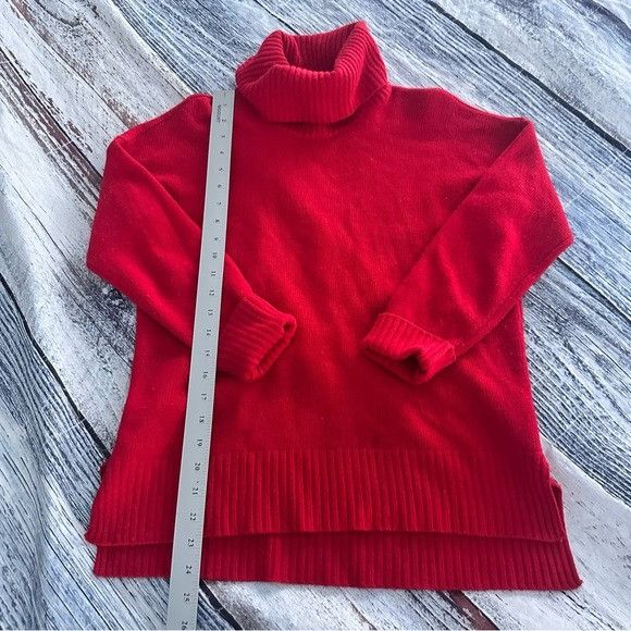 Other Bartolini Wool Cashmere Blend RedTurtleneck Sweater Size S / US 4 / IT 40 - 8 Thumbnail