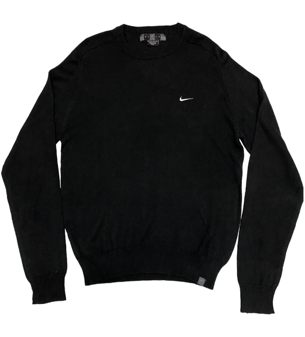 Aran Isles Knitwear × Nike Nike Golf Small Swoosh Black Knit Sweater (C2) Size US M / EU 48-50 / 2 - 2 Thumbnail