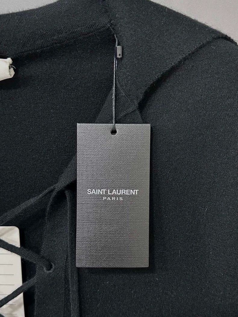 Saint Laurent Paris Saint Laurent Paris Strappy Long Sleeve Cropped Dress 2505- Size S / US 4 / IT 40 - 6 Thumbnail